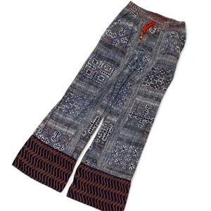 Anthropologie By Eloise Blue Patterned Pajama Pants